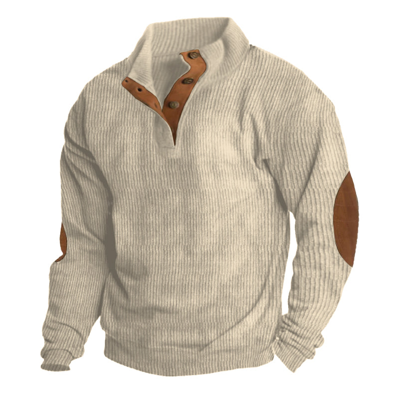 Stilvoller Herren Outdoor Pullover für Wandern & Camping. Warm, komfortabel & robust für jedes Abenteuer.