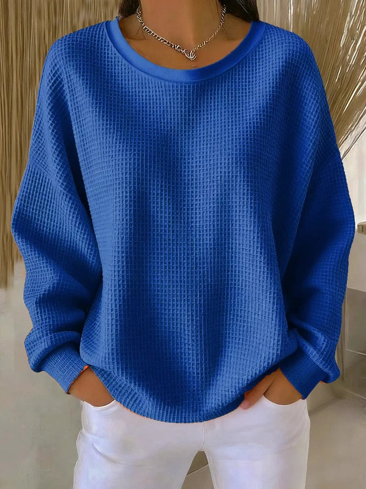 Klassischer Damen-Strickpullover. Vielseitig kombinierbar für einen schicken oder lässigen Look.