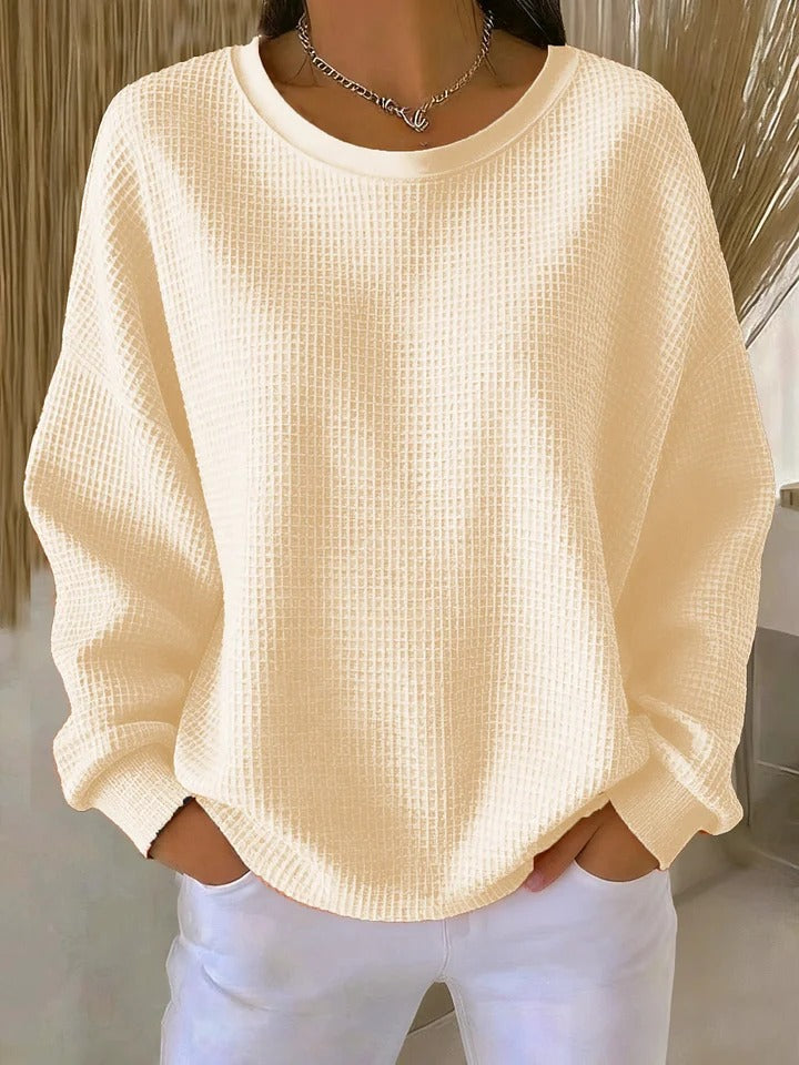 Warmer Damenpullover in weiter Passform. Bequem für den Winter und Übergangszeiten.