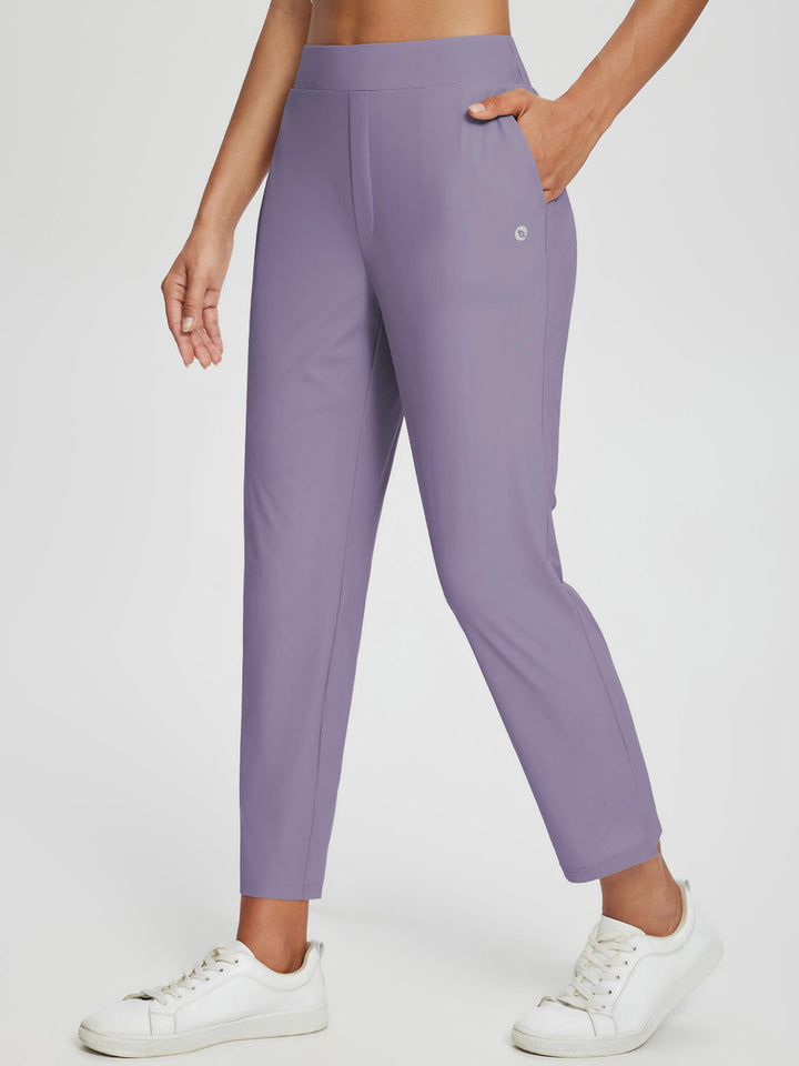 UV-Schutz Damenhose aus Leinen, hoher Bund, UPF 50+, komfortabel & mit nützlichen Seitentaschen.