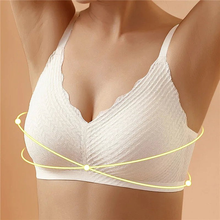 Schweißabsorbierender & atmungsaktiver Damen Komfort-BH ohne Bügel für Alltag & Sommer.