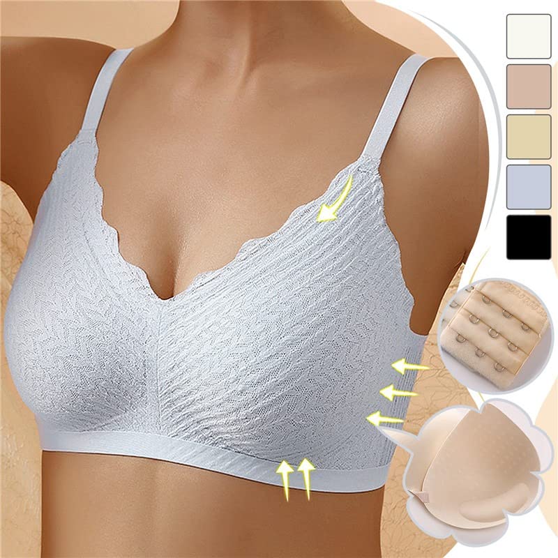 Bequemer nahtloser Damen Push-up BH ohne Bügel, schweißabsorbierend & hautfreundlich.