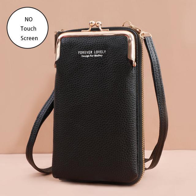 Edle Unisex-Handytasche mit Umhängegurt, Geldbörsenfunktion für sichere Aufbewahrung.