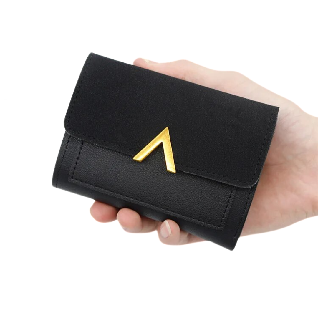 Elegante Unisex Mini-Geldbörse mit Karten- und Münzfach. Praktisches Accessoire für Alltag.