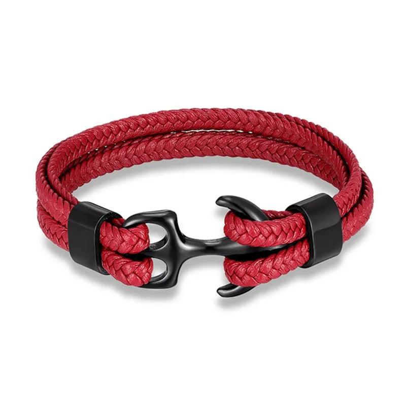 Mehrlagiges Anker-Armband, Unisex, maritim. Stilvolles Accessoire mit Anker-Detail für jeden Anlass.