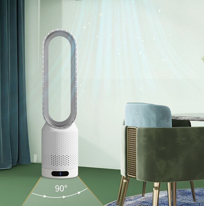 Geräuscharmer blattloser Ventilator, ideal für besseres Raumklima & angenehme Kühlung.