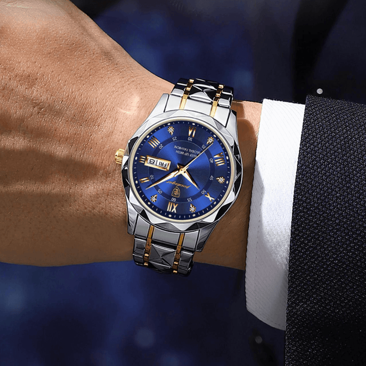 Ideale Geschenkidee für Männer: Edle Armbanduhr, Business- und Freizeituhr.