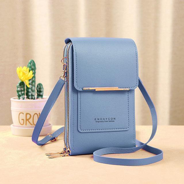 Moderne Crossbody-Handytasche mit Geldbörse, ideal als vielseitiger Alltagsbegleiter.