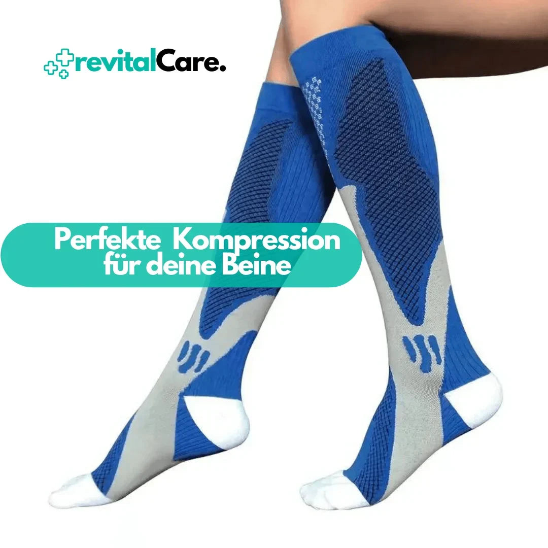 Medizinische Kompressionssocken unisex, lindern Schmerzen und fördern die schnelle Erholung.