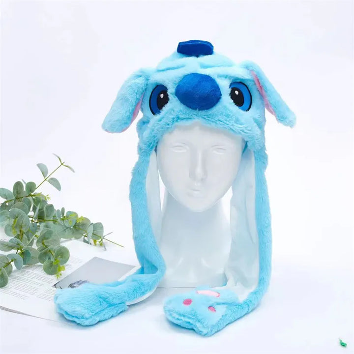Bunter Einhorn-Tierhut mit beweglichen Ohren, für magischen Winterzauber.
