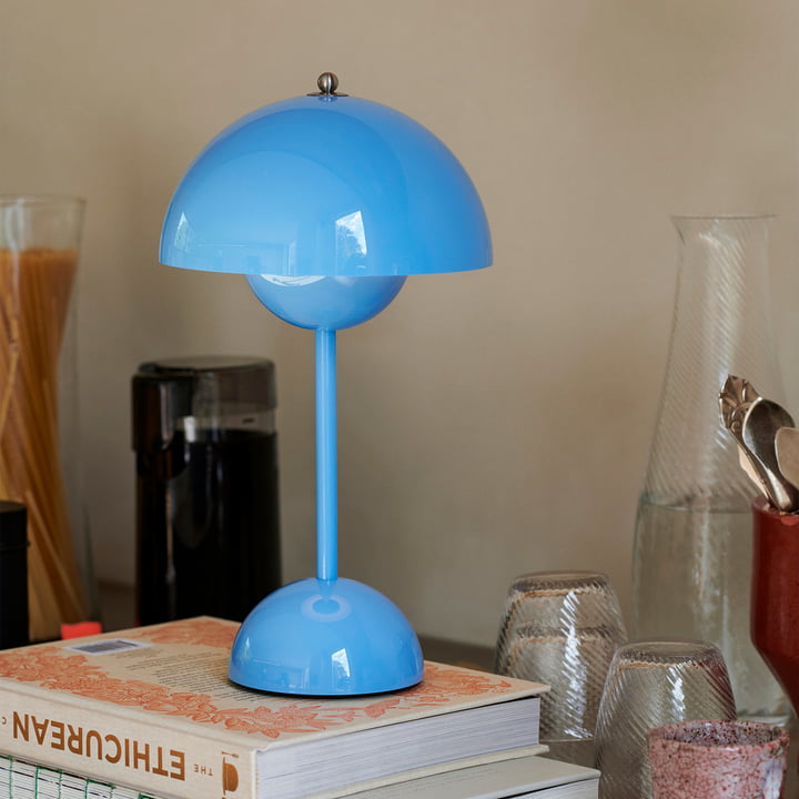 MoonGlow: LED Designlampe, kabellos, dimmbar, bringt farbiges Licht und Freude in Ihr Heim.