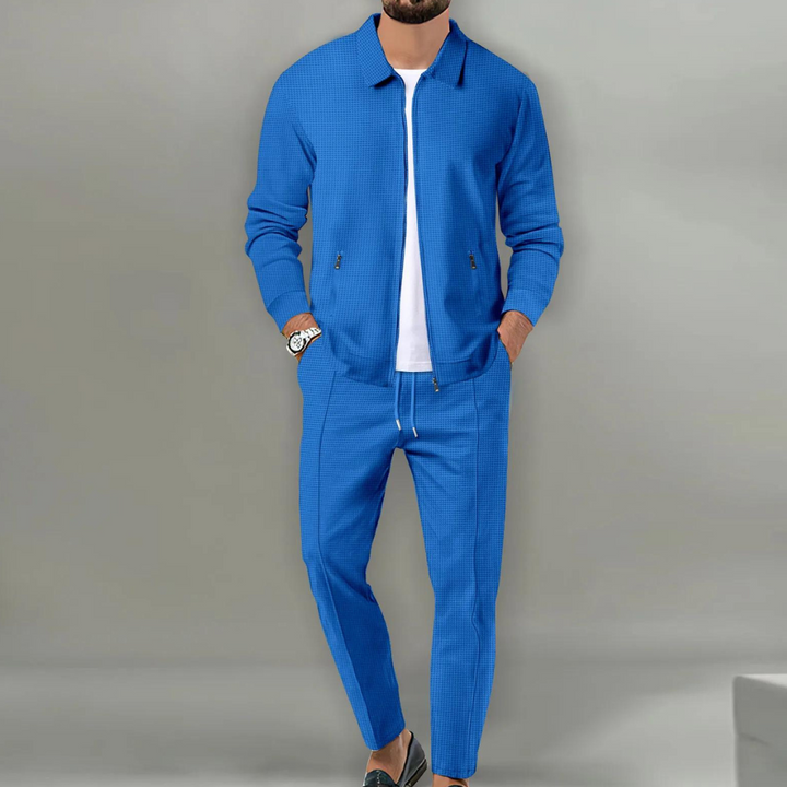 Komfortables & stilvolles Herren Outfit Set, Business Casual, für einen smarten und modernen Look.
