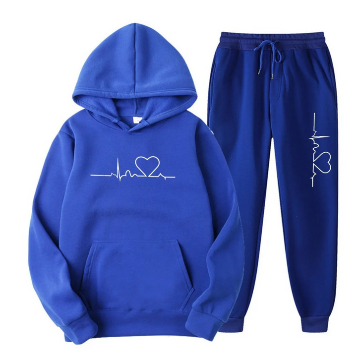 Eleganter Jogginganzug für Damen, als vielseitiger Freizeitanzug und bequeme Sportbekleidung.