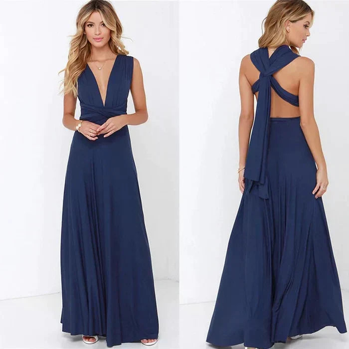 Komfortables Damen Wickelkleid Isla für Herbsttage. Elegantes, atmungsaktives Kleid für jeden Anlass.