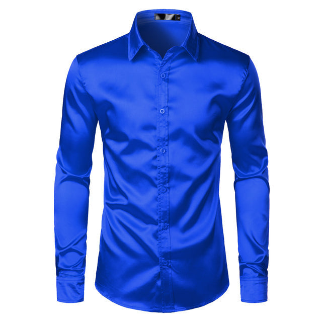 Stilvolles Herrenhemd für Frühling. Lässiges elegantes Langarmhemd, perfekt für Business & Freizeit.