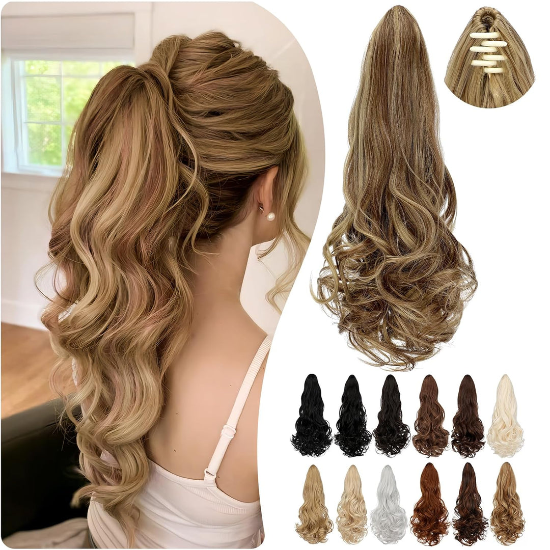Damen Pferdeschwanz Haarverlängerung Veloura 55cm, für sofortige Länge & Volumen.