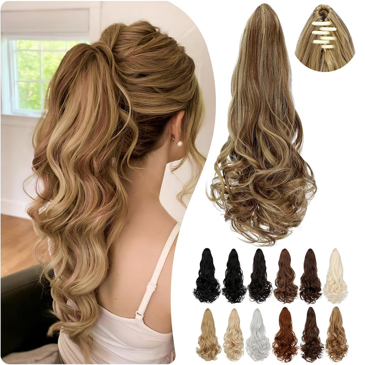 Damen Pferdeschwanz Haarverlängerung Veloura 55cm, für sofortige Länge & Volumen.