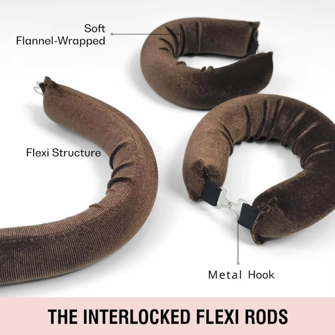 Modernes hitzefreies Locken-Tool für Damen. Schonendes Styling ohne Aufwand. Weiche Locken über Nacht.