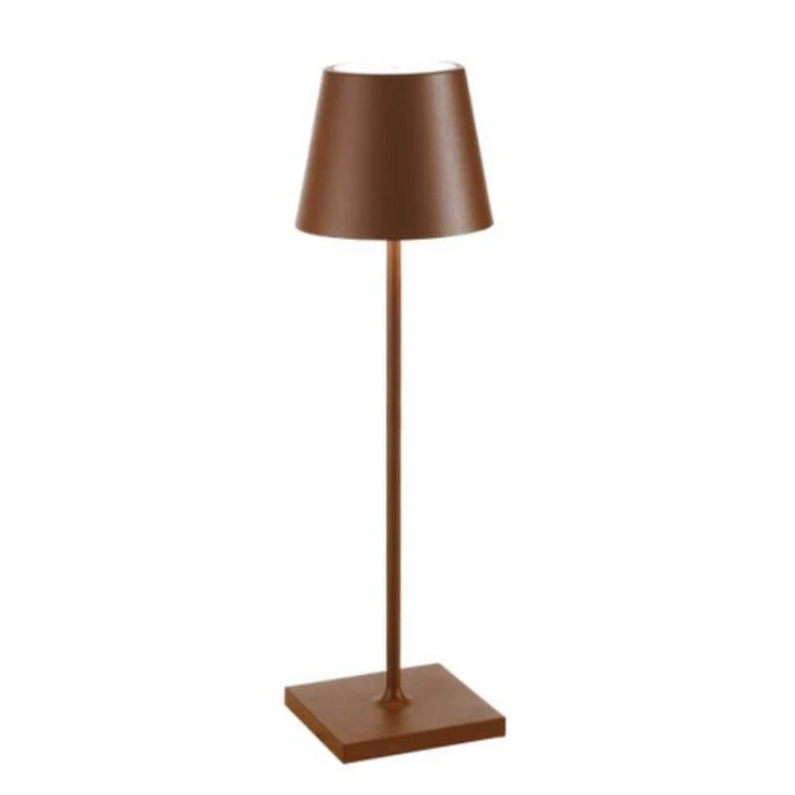 Dekorative LumiFlex LED-Tischlampe, kabellos & wiederaufladbar, schafft behagliches Stimmungslicht.