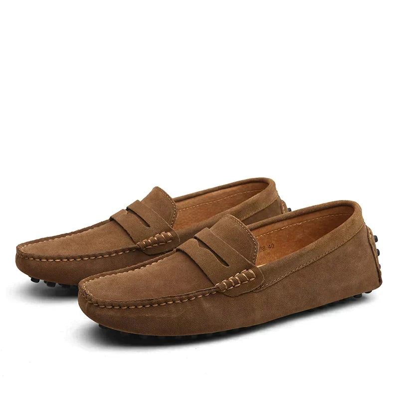 Komfortable Herren Mokassins in edlem Leder, perfekte Business Casual Schuhe für Frühling und Herbst.