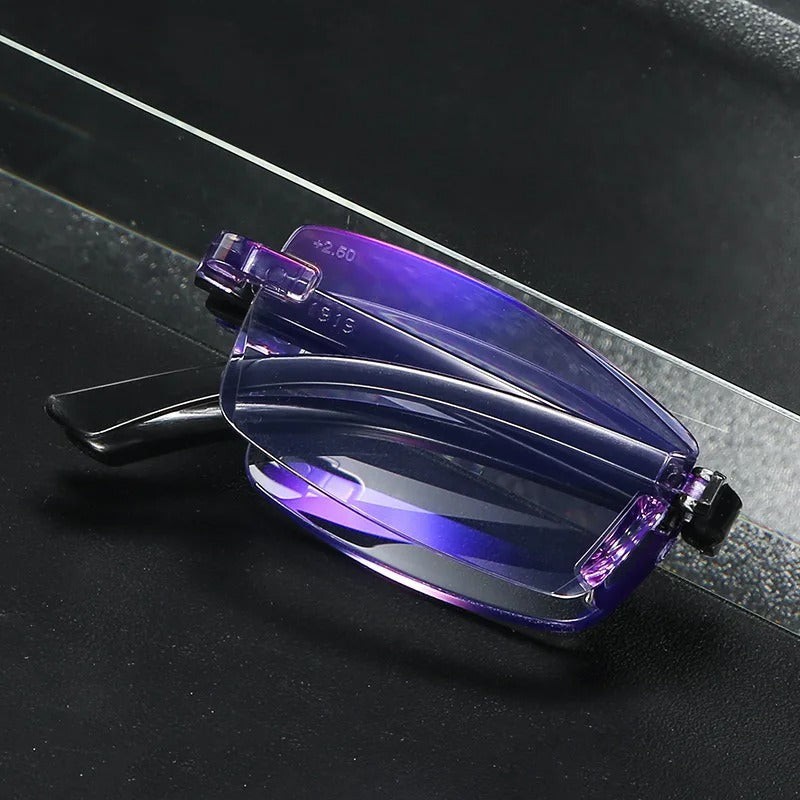 Elegante multifokale Unisex Lesebrille, robust gebaut für dauerhaften Komfort und klare Sicht.