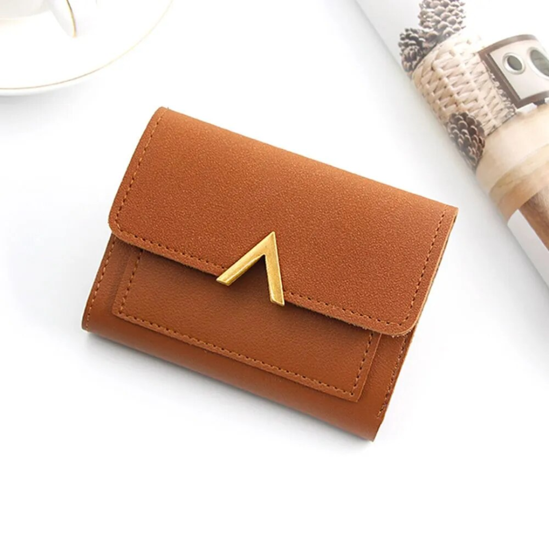 Schwarze Unisex Mini-Geldbörse, elegant und funktional. Perfektes kleines Accessoire.