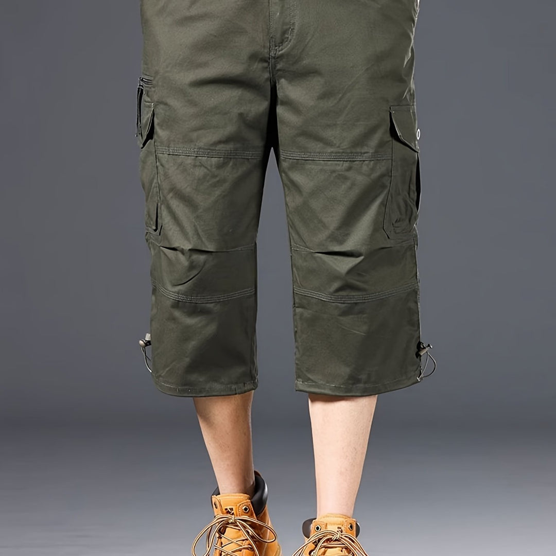 Trendige Herren Cargo Shorts, extra lang, mit vielen Taschen für Mode & Funktion.