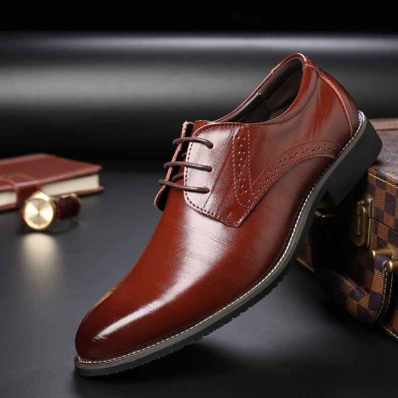 Vielseitige Herren Businessschuhe: elegantes Design, atmungsaktiv & rutschfest, ideal als Ganzjahresschuhe.