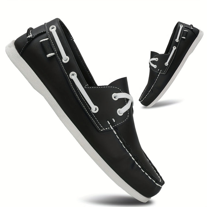 Robuste Herren Outdoor Slipper. Bequeme Bootsschuhe mit Top-Grip für Frühling & Sommer.