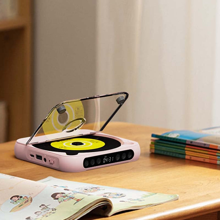 Audio Gadget: Tragbarer CD-Player mit integriertem Bluetooth 5.3 für drahtlosen Sound.