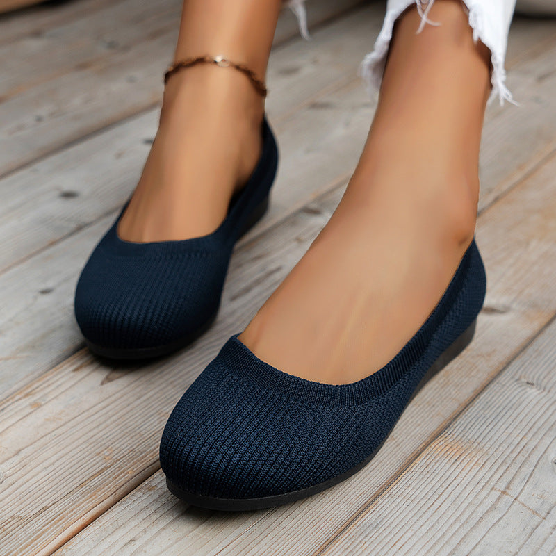 Damen-Ballerinas Mia: Schwarze orthopädische Schuhe, perfekt für Alltag & elegante Anlässe.