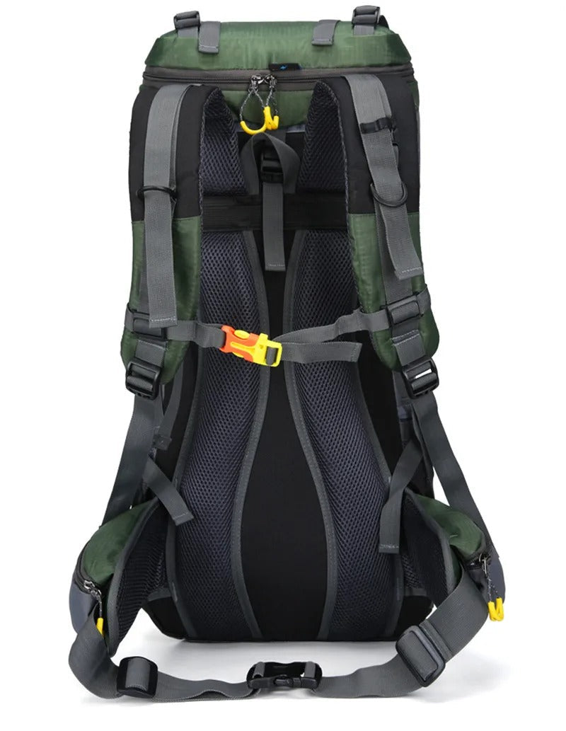 Unisex 60L Daypack & Reiserucksack, wasserdicht, ideal für Städtetrips, Sport und Naturerlebnisse.