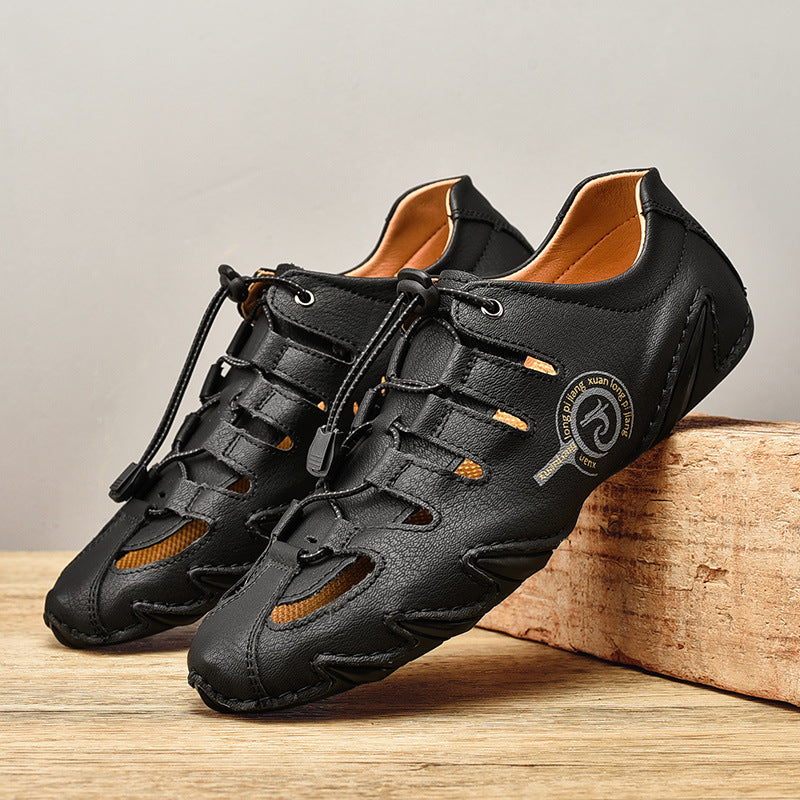 Luftige Herren Sandalen in modernem Design, atmungsaktiv und leicht, ideal für warme Sommertage und Stadtbummel.