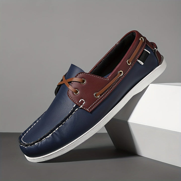 Lässige Herren Bootsschuhe. Komfortable Slipper, ideal für entspannten Sommer-Look & Freizeit.