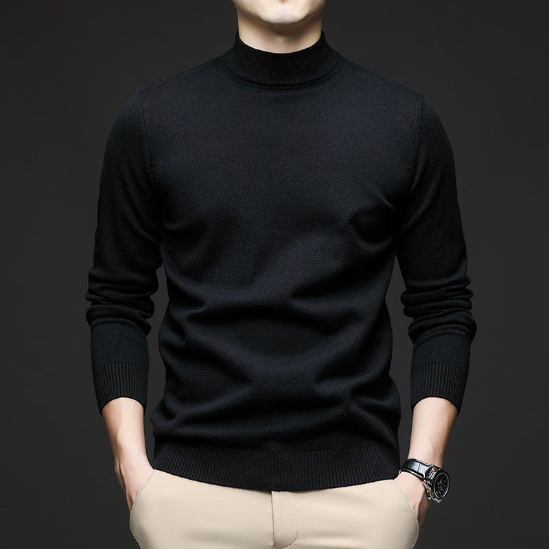 Eleganter Herrenpullover mit Stehkragen, Slim Fit. Perfekt für Business Casual und Freizeit.