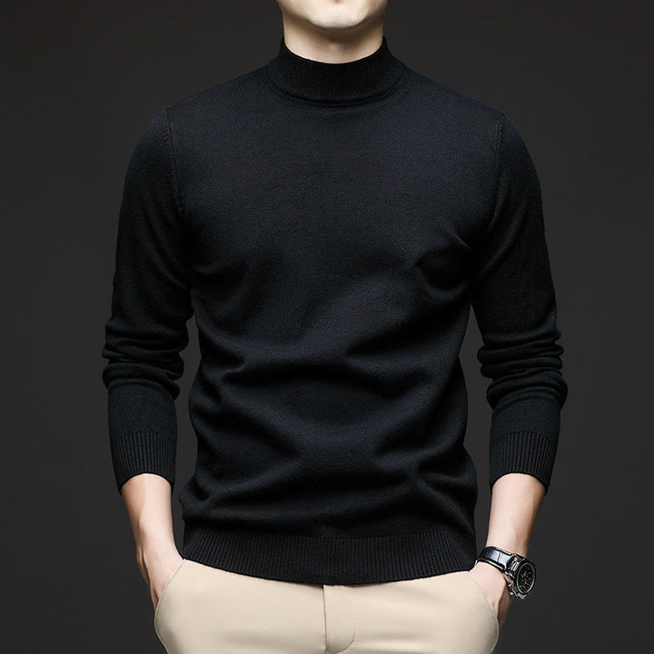 Eleganter Herrenpullover mit Stehkragen, Slim Fit. Perfekt für Business Casual und Freizeit.