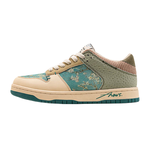 Unisex Kunst-Sneakers mit Van Goghs Mandelblüten-Print, bequeme und modische Alltagsschuhe für Damen & Herren.