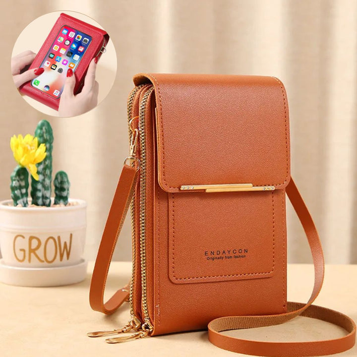 Vielseitige Damen Schultertasche: Handytasche & Geldbörse in einem, elegant, praktisch und hochfunktional.