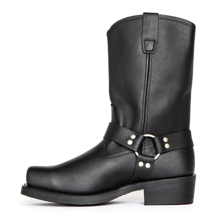 Elegante Herren Cowboystiefel Darius in Schwarz oder Braun. Robuste Herrenschuhe für Fallmode & Casual-Look.