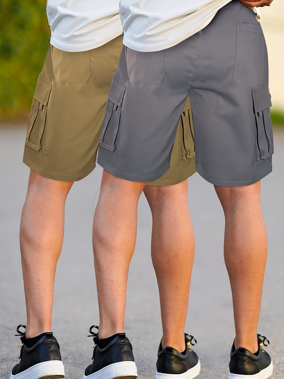 Herren Cargo Bermudas mit Seitentaschen, bequem und robust für Sport und entspannte Tage. [[lstfy-media:7]]