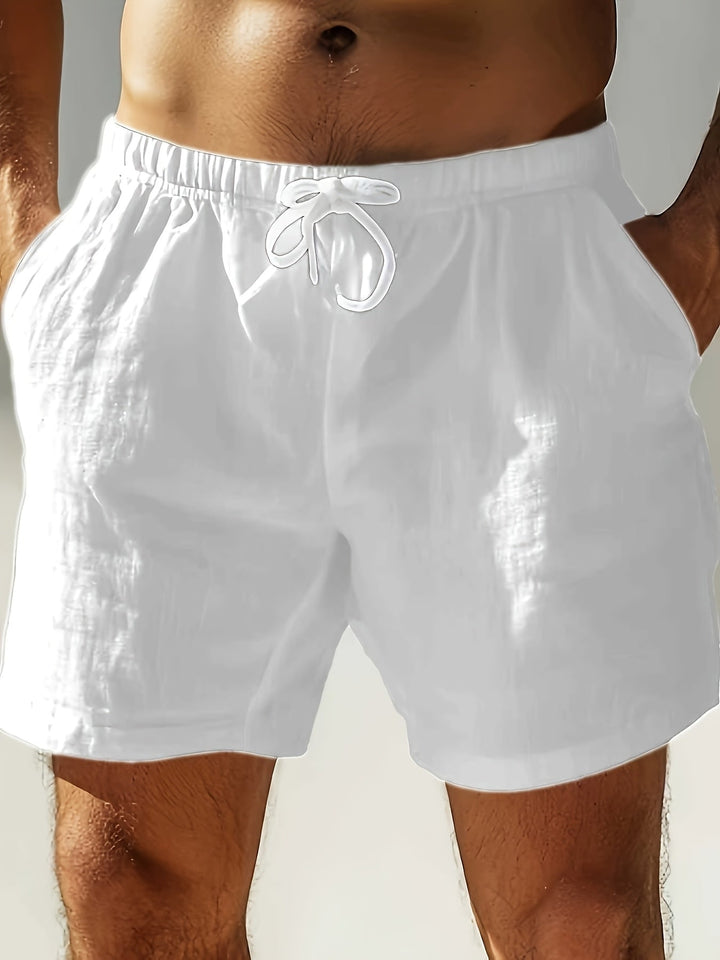 Komfortable Herren Schwimmshorts mit Kordelzug, ideal für Sommerurlaub & Freizeit.