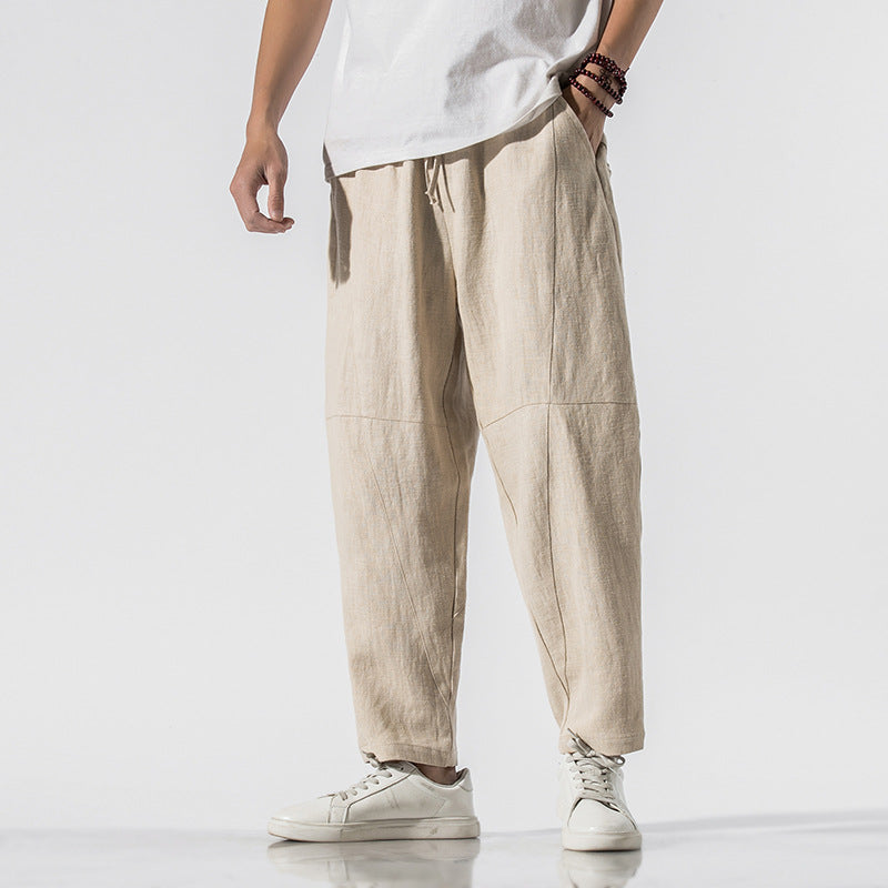 Unisex Freizeithose mit Kordelzug, weitem Bein und Knöchellänge, perfekt für entspannte Momente.