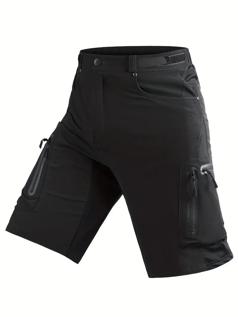 Strapazierfähige Herren Mountainbike Cargo-Shorts mit praktischen Taschen, ideal für Outdoor-Fahrradfahren.