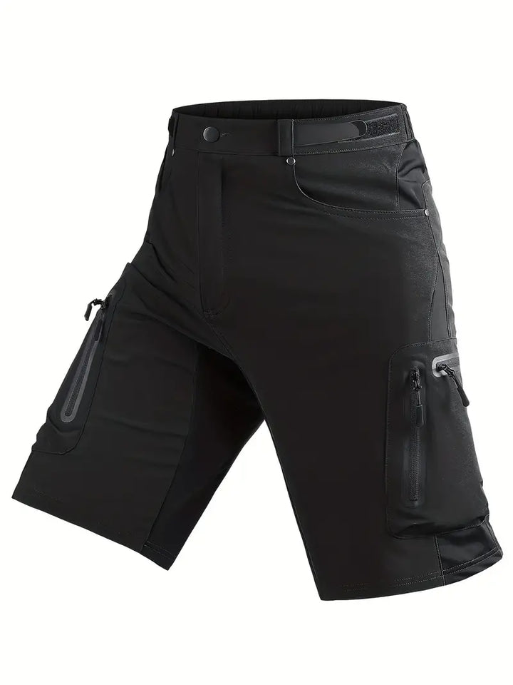 Strapazierfähige Herren Mountainbike Cargo-Shorts mit praktischen Taschen, ideal für Outdoor-Fahrradfahren.
