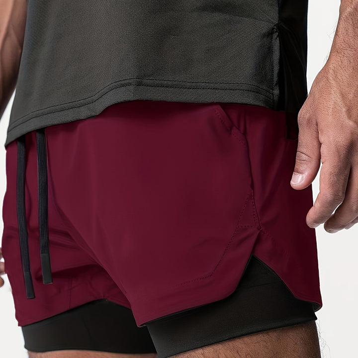 Trainingsshorts Herren: Vielseitige 2-in-1 Shorts für Laufen, Fitness & Gym. Optimale Sportbekleidung.
