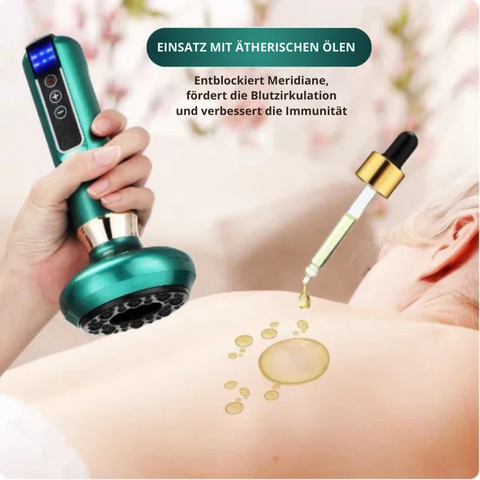 Ganzheitliches Cellulite-Massagegerät mit Infrarot, Wärme & Schröpfen zur Körperpflege der Damen.