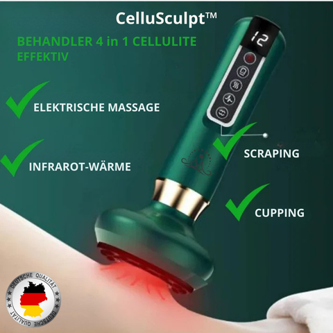 Multifunktionales Körperpflege-Gerät: Schröpfen, Infrarot, Wärme für Fettreduktion & glatte Haut.