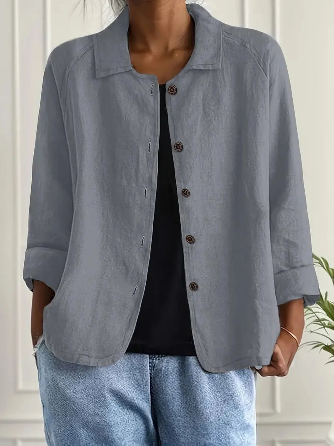 Locker geschnittene Damen Übergangsjacke; bequeme Passform für einen entspannten Casual-Look; stilvolle Oberbekleidung.