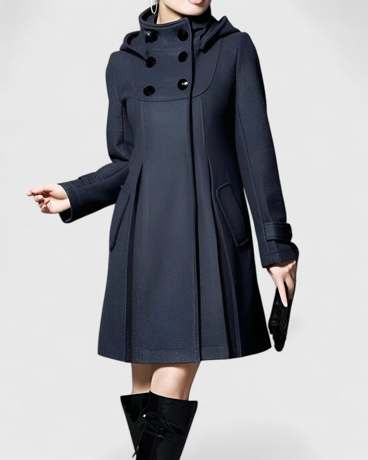 Stilvolle Damen Herbstjacke, lang und elegant, perfekt für Outdoor, Alltag und Business. Modisch und warm.