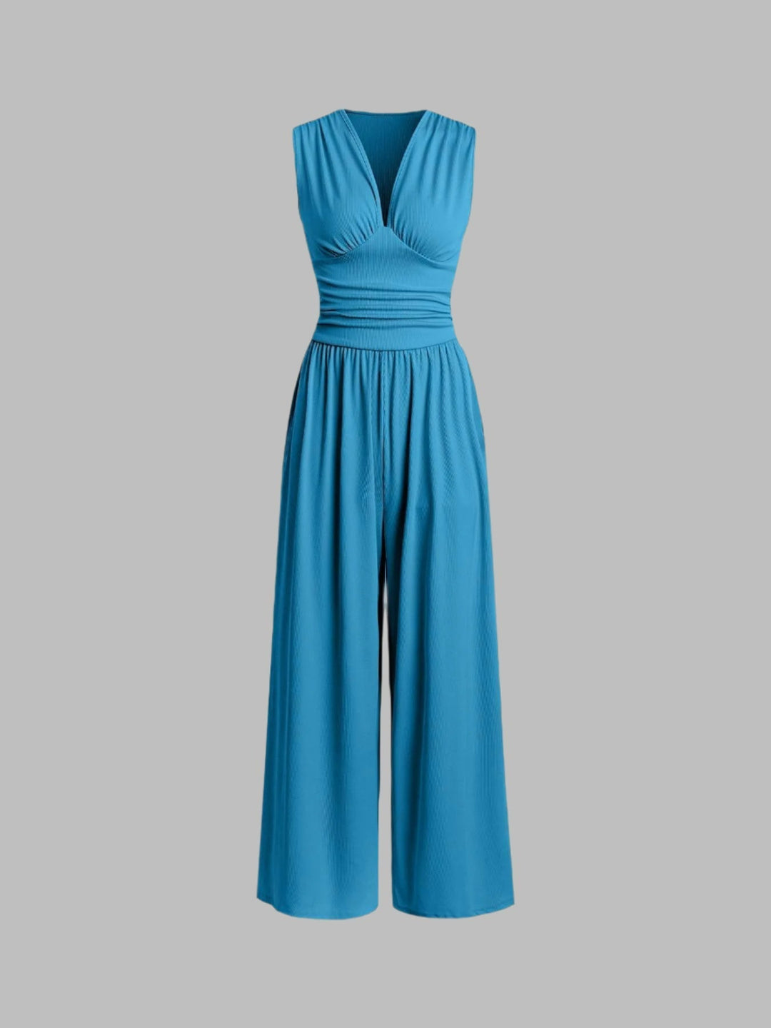 Hochwertiger ärmelloser Damen Overall in zeitlosem Design, optimal für festliche und legere Gelegenheiten.